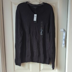 Brown V-Neck Sweater